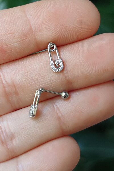 Salyangoz Company Cerrahi Çelik Kıkırdak Helix Tragus Piercing Çengelli Iğne Figür (1 Adet) Syceng