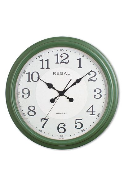 Regal Зелен античен голям стенен часовник 9108 H2
