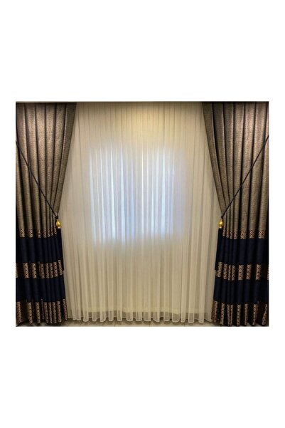 NİVEMESHOME Nivemeshome Fitilli Simli 1/3 Sık Pileli Tül Perde Apm