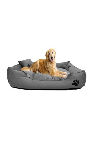 Mavi Vitrin Ultrasoft Büyük Irk Köpek Yatağı Yıkanabilir Yüksek Kaliteli Kuma...