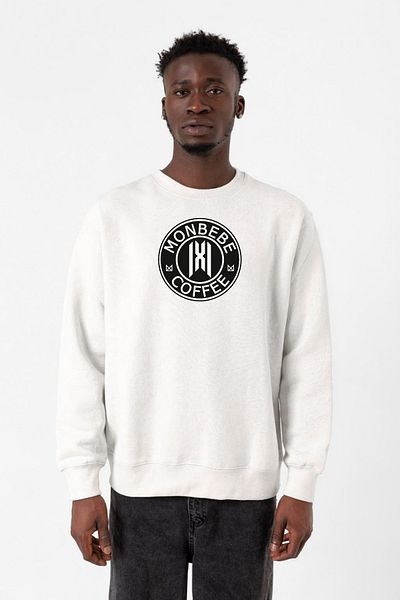 Tshirthane Ανδρικό φούτερ Monsta X Monbebe Coffee White 2ip