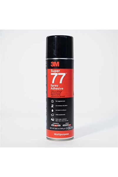 3M ™ Sprey 77 Genel Amaçlı Sprey Yapıştırıcı, Şeffaf - 500 ml
