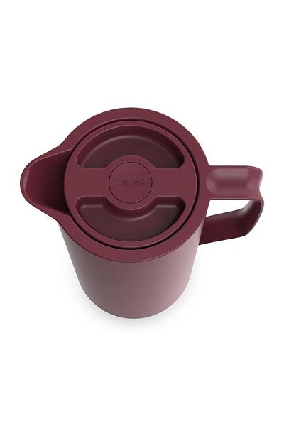TEFAL Motiva 1 Liter Stainless Steel Thermal Insulated Thermos [Burgundy] - 3110600648