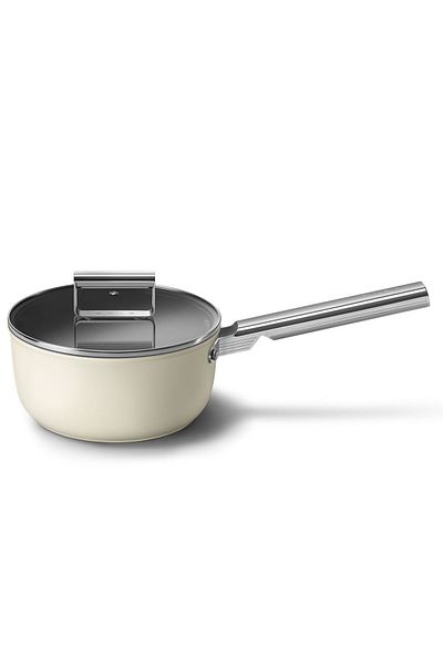 SMEG 50s Cream 20 Cm Sauce Pot - Cookware