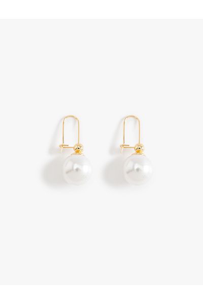 Koton Pearl Hoop Earrings