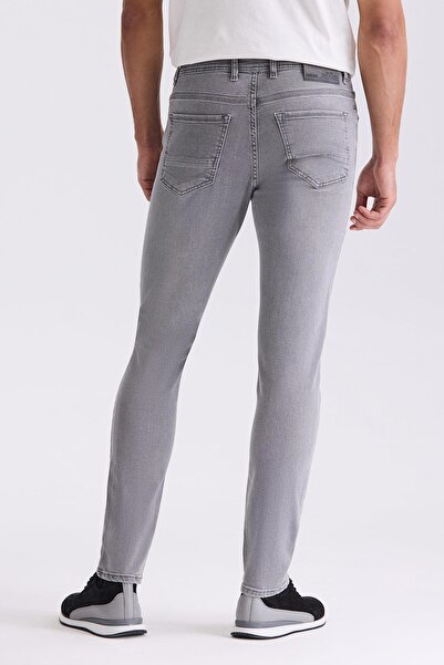 Jakamen Gray Slim Fit Lycra Cotton Washed Jean Jeans