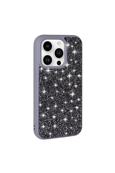 ZM STORE غطاء متوافق مع هاتف آيفون 14 برو من آبل بتصميم حجر لامع وغطاء مرصع ب...