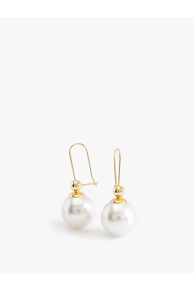Koton Pearl Hoop Earrings