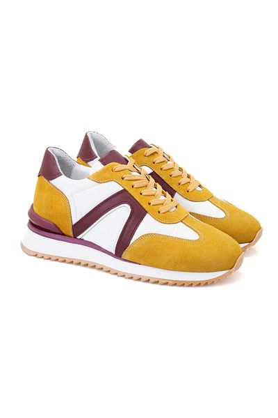 Desa Ανδρικά δερμάτινα αθλητικά παπούτσια Dasia Yellow
