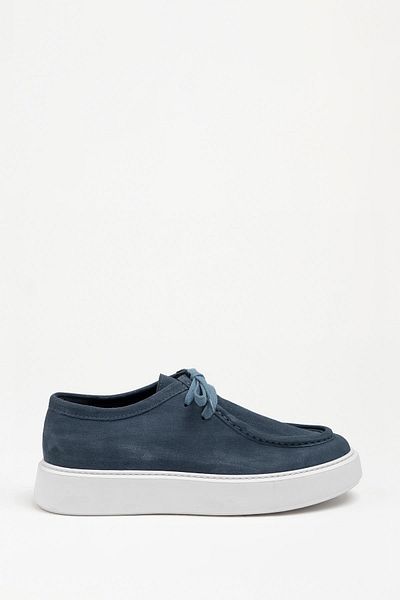 Galliano Shoes Osaka Genuine Leather Indigo Blue Suede Eva Ready Sole Casual Shoes