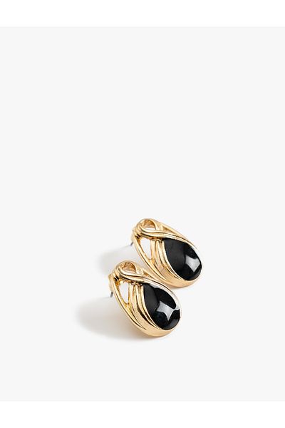 Koton Vintage Earrings with Stone Detail