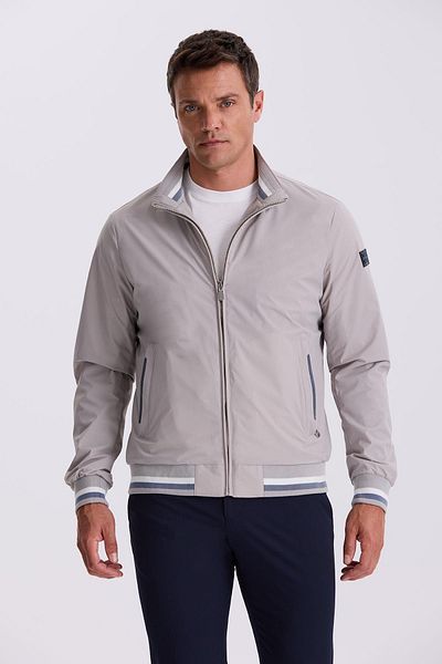 Jakamen Stone Comfort Fit Stand Collar Relaxed Cut Seasonal Coat