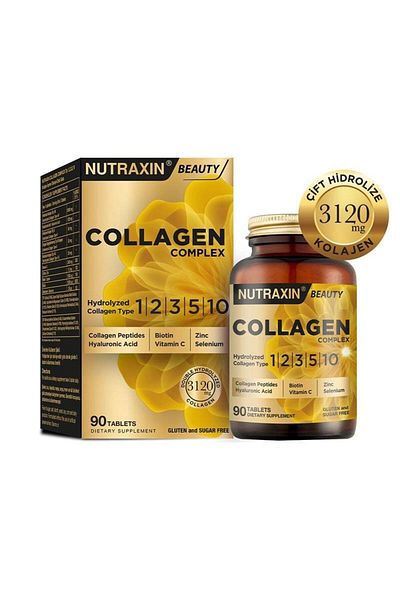 Nutraxin Collagen Beauty Complex - Hydrolyzed 90 Tablets