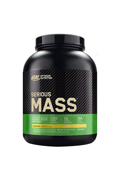 Optimum Nutrition Serious Mass 2.73 كجم بنكهة الموز 8 خدمات
