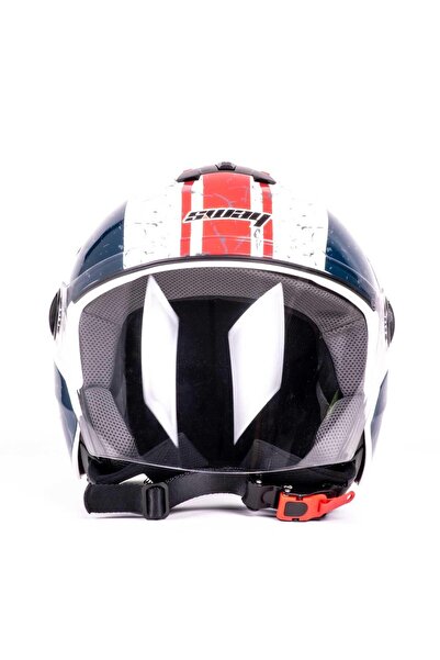 Sway Sw 715 Red Line Star Yarım Motosiklet Kaskı