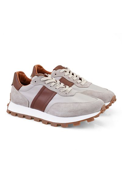 Desa Ανδρικά δερμάτινα αθλητικά παπούτσια Joshua Beige