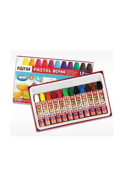 Fatih 12 Color Crayon - King Size New