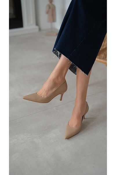 ECENİN BUTİĞİ Brant Ten Genuine Leather Heeled Shoes