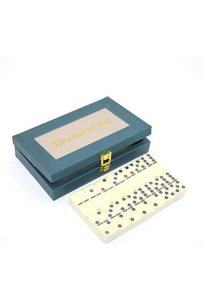 AYglobal Domino Game with Leather Box