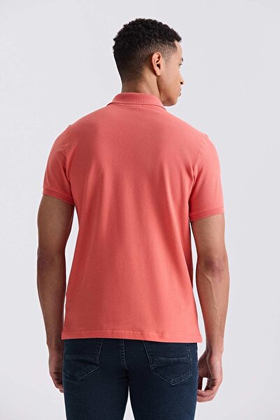 Jakamen Salmon Slim Fit Polo Neck T-Shirt