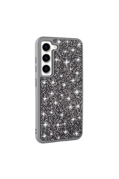 ZM STORE غطاء متوافق مع سامسونج جالاكسي إس 23 بتصميم حجر لامع وغطاء مرصع بالأ...