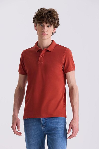 Jakamen Μπλουζάκι με γιακά πόλο Cinnamon Slim Fit