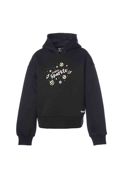 hummel Мъжки черен суитшърт с щампа - 922067-2001-HMLSIGRED HOODIE