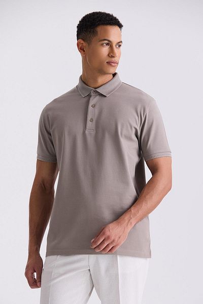 Jakamen Μπλουζάκι Kum Slim Fit 100% βαμβακερό Mercerized Polo Collar
