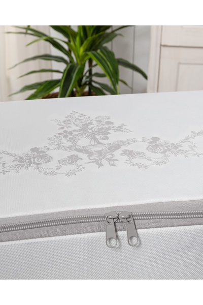 Madame Coco Flower Pattern Printed Scrap - White - 52X28X21 cm