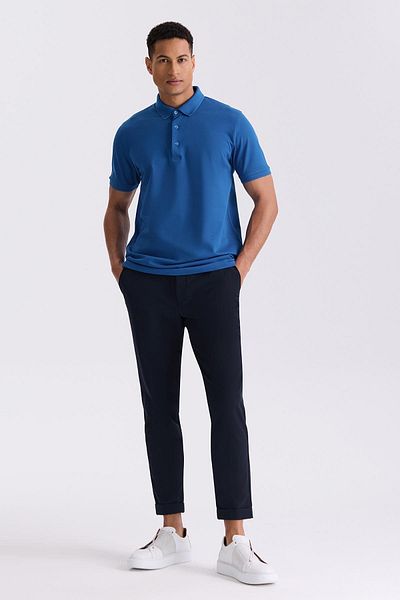 Jakamen Μπλουζάκι Saks Slim Fit 100% βαμβακερό Mercerized Polo Collar