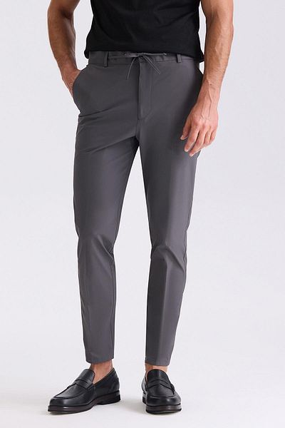 Jakamen Αθλητικό παντελόνι Jogger Anthracite Comfort Fit με ελαστική μέση