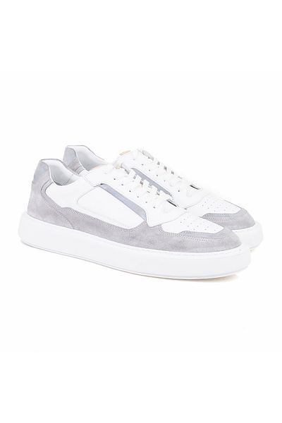 Desa Ανδρικά δερμάτινα αθλητικά παπούτσια Dillon Grey