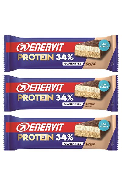 Enervit Cookıe Low Sugar - Kurabiyeli Protein Bar 55gr X 3 Adet