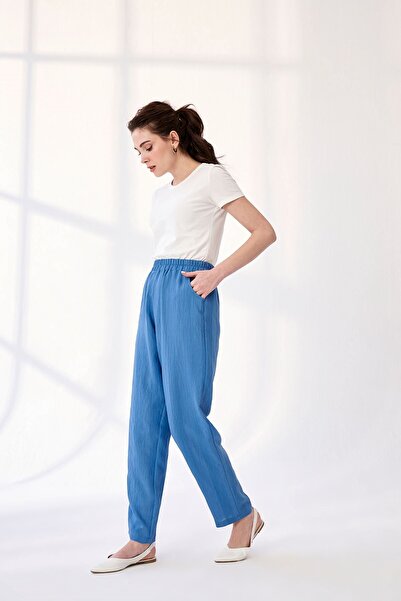 QANU Pants Blue Loose Fit