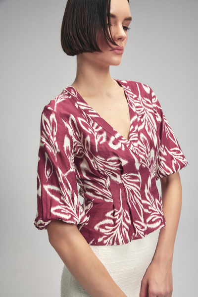 adL Vzorovaná halenka s výstřihem do V Emp.murdum 11543591000