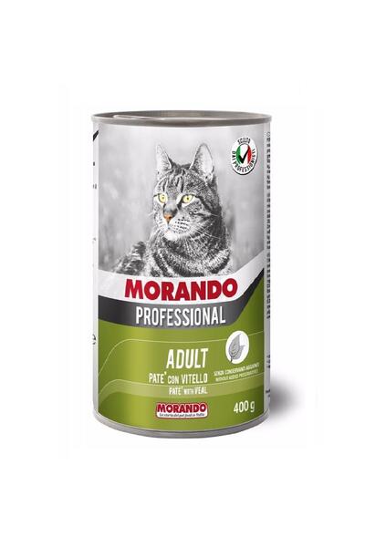 MORANDO YETİŞKİN KEDİ MAMASI-DANA ETLİ PATE 400 GR - PATE-VEAL-ADULT CAT