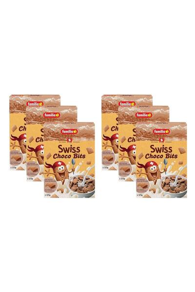 Familia Swiss Choco Bits Çikolatalı Mısır Gevreği 375 g 6 Adet