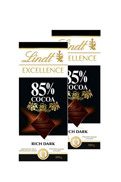 Lindt Excellence Bitter Tablet Çikolata Dark Cocoa %85 Kakao 100 Gr X 2 Avant...