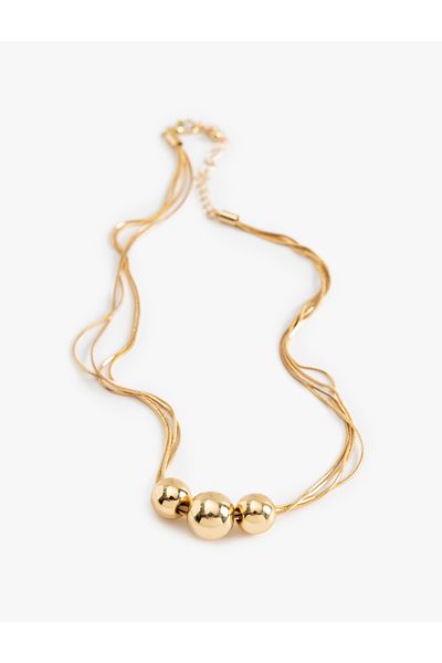 Koton Beaded Detailed Chain Necklace