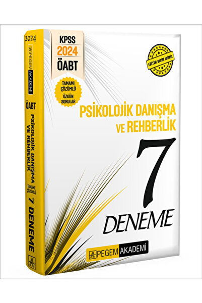 Pegem Akademi Yayıncılık 2024 KPSS ÖABT Psikolojik Danışma ve Rehberlik Öğret...