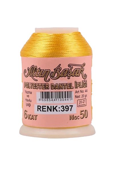 Ziya Dijital Altınbaşak Needle and Lace Thread 20 Gr - Royaleks - No: 397