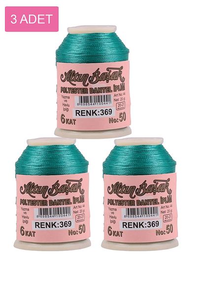 sedustore 3 Pieces of Gold Needle and Lace Thread 20 Gr - Royaleks - No: 369