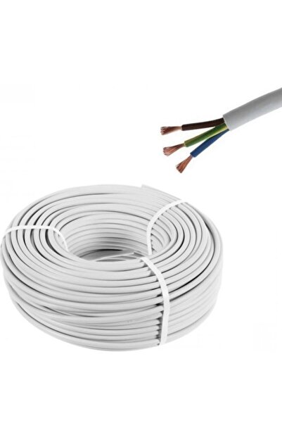 inwatt 20 Metre 3x2.5 mm Topraklı Beyaz Ttr Çok Telli Elektrik Kablosu
