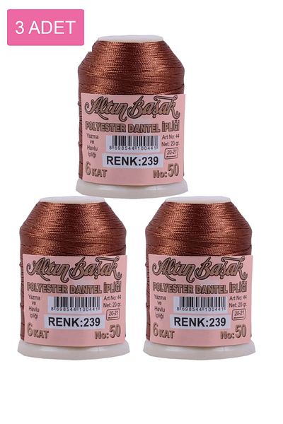 Altınbaşak 3 Pieces of Needlework and Lace Thread 20 Gr - Royaleks - No: 239