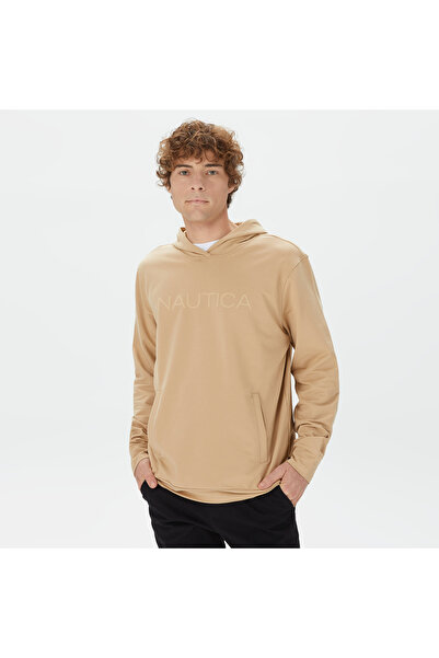 Nautica Erkek Bej Standart Fit Sweatshirt