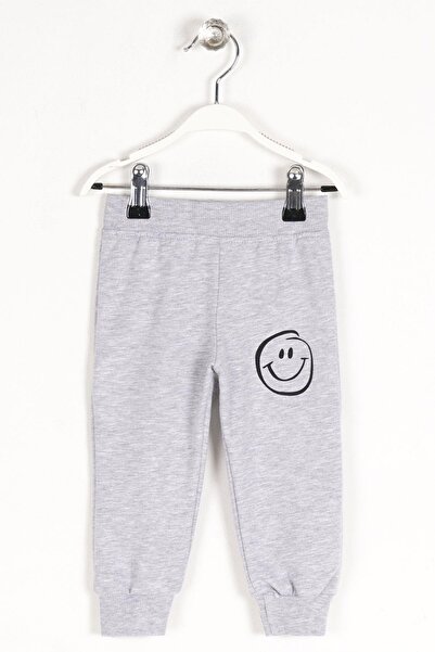 zepkids Gray Color Boy's Tracksuit with Elastic Waist and Single Bottom