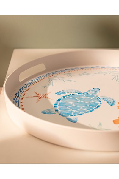 Madame Coco Round Tray Turtle