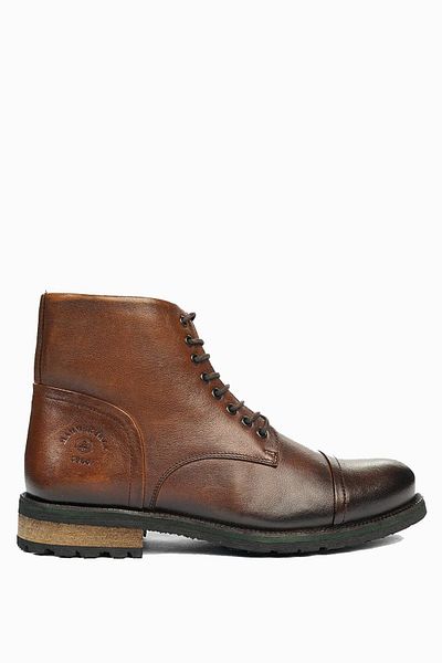 Hammer Jack Genuine Leather Brown Men's Boots