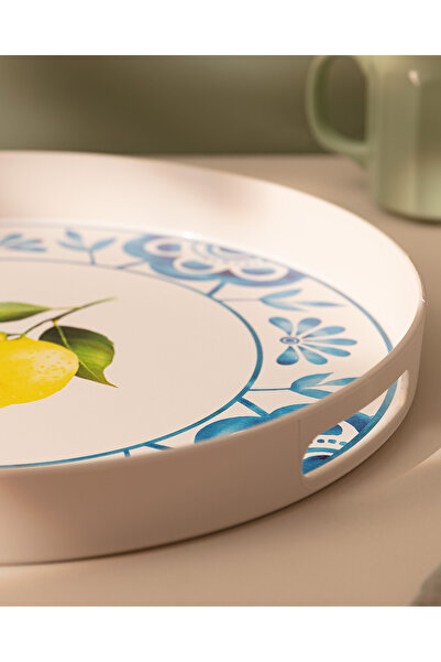 Madame Coco Lemoncha Yuvarlak Tepsi