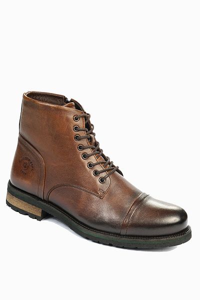Hammer Jack Genuine Leather Brown Men's Boots